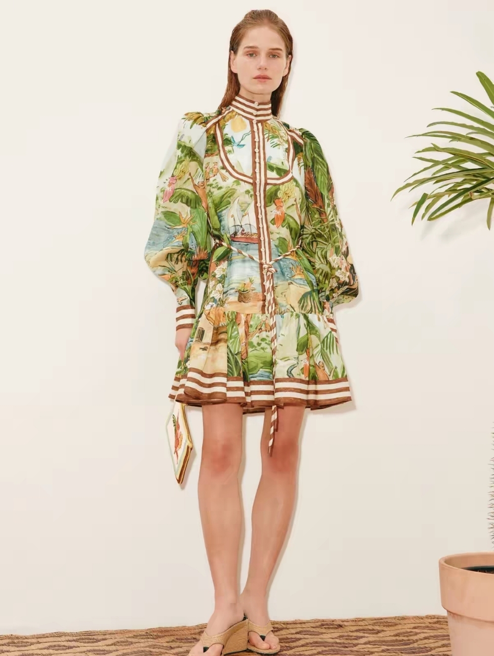 Alemais toucan tango mini dress